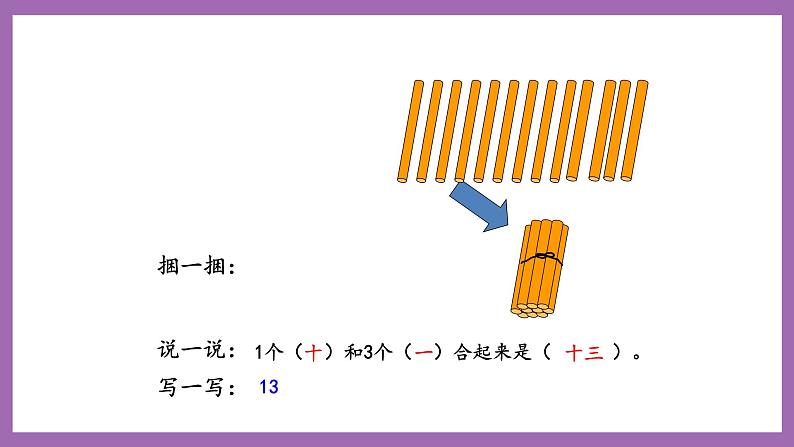 四 11~20各数的认识 1.认识11~20各数 课件（3课时）+教案 西师大数学一上08