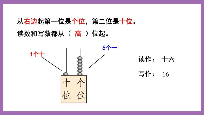 四 11~20各数的认识 第1课时 整理与复习(1) 课件+教案 西师大数学一上04