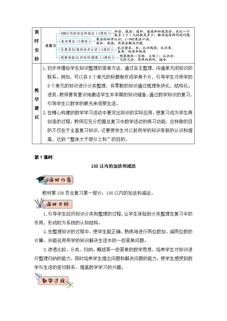 9.1《100以内的加减法》课件PPT+教案02