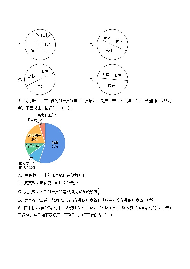 数学人教版6年级上册第7单元专题卷03