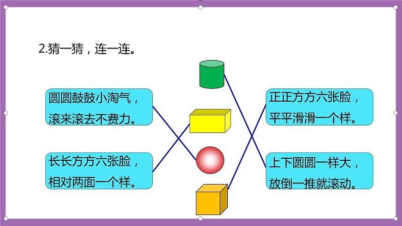 人教版数学一年级上册4.2《立体图形的拼搭》  课件第3页