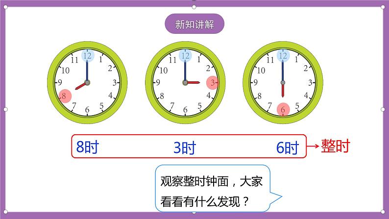 人教版数学一年级上册7.1《认识钟表》（课件+教案+导学案）07