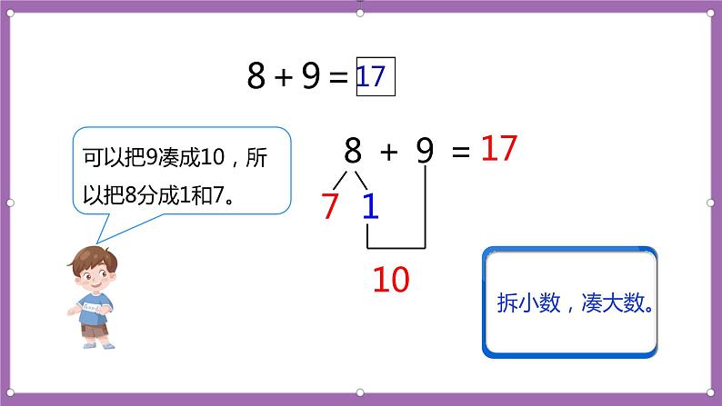 人教版数学一年级上册8.3《8、7、6加几（2）》（课件+教案+导学案）08