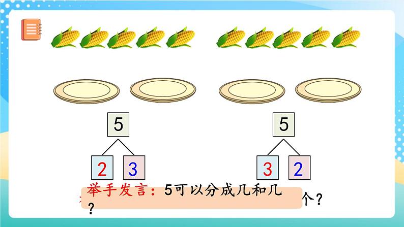 人教版数学一年级上册3.6《 5的组成》 课件+练习05