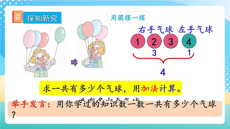 人教版数学一年级上册3.8《 认识加法 》课件+教案+练习03