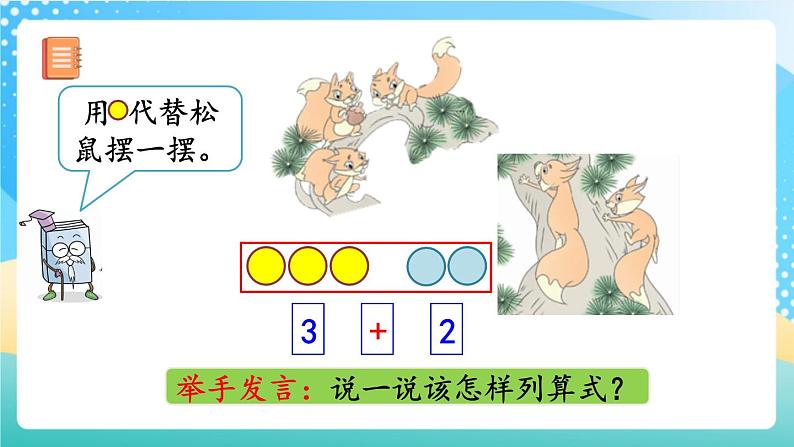 人教版数学一年级上册3.9 《5以内数的加法 》课件+教案+练习04