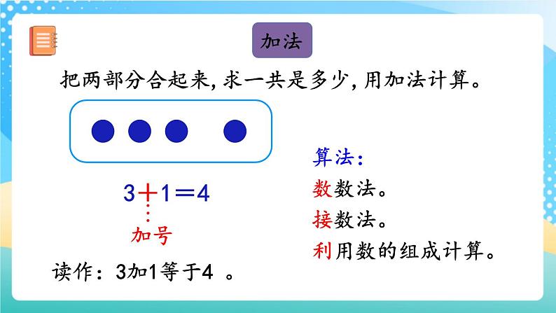 人教版数学一年级上册3.15《 整理和复习 》课件+教案+练习08