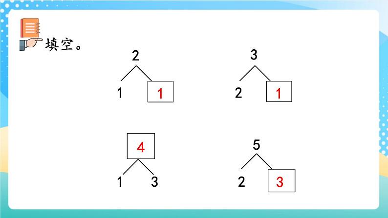 人教版数学一年级上册3.16《 练习七》 课件第3页
