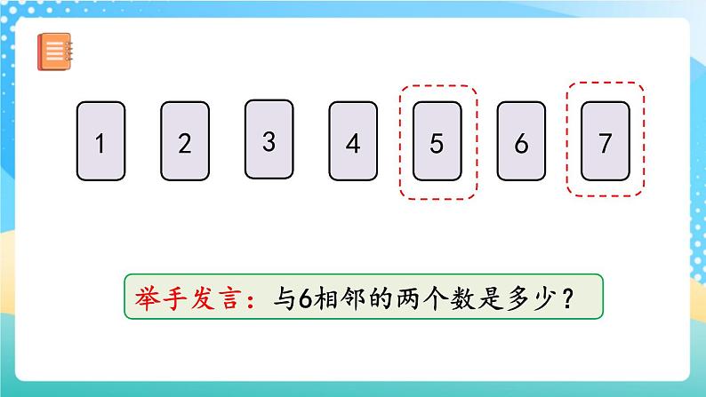 人教版数学一年级上册5.2 《6和7的基数含义和序数含义》 课件第7页