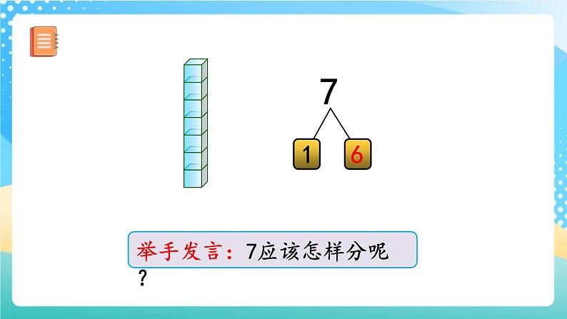 人教版数学一年级上册5.3 《6、7的组成》 课件第7页