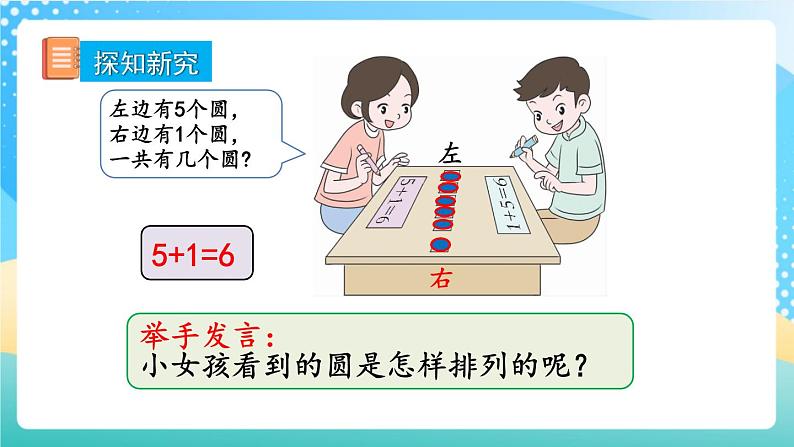 人教版数学一年级上册5.4 《6和7的加减法》 课件第3页