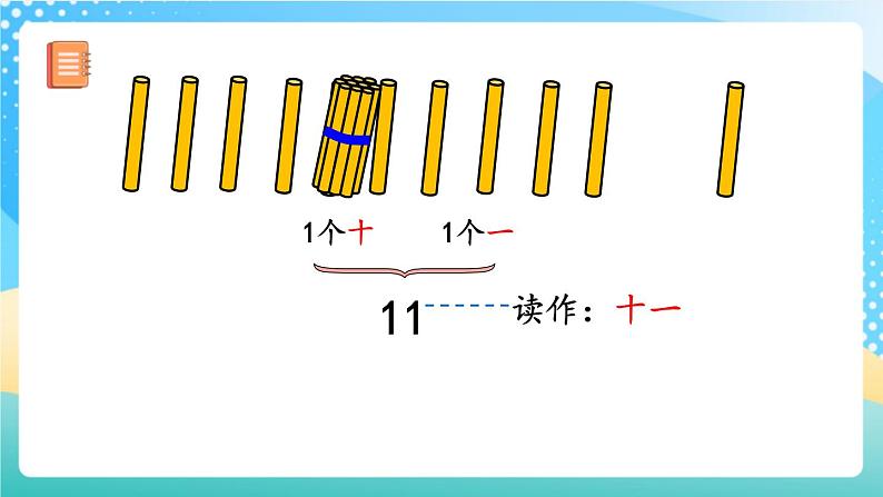 人教版数学一年级上册6.1 《11～20各数的组成和读法》 课件+教案+练习05