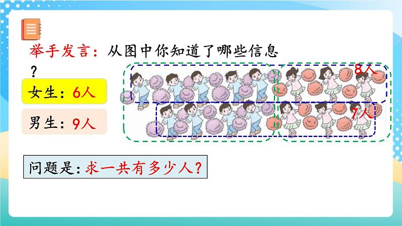 人教版数学一年级上册8.8 《多角度解决求总数的问题》 课件第4页