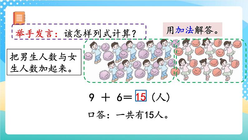 人教版数学一年级上册8.8 《多角度解决求总数的问题》 课件第5页