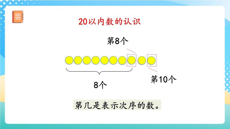 人教版数学一年级上册9.1 《认识20以内的数 》课件第5页