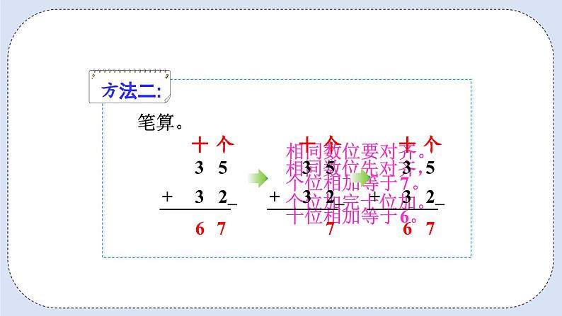 人教版数学二年级上册 2.2 不进位加 课件07