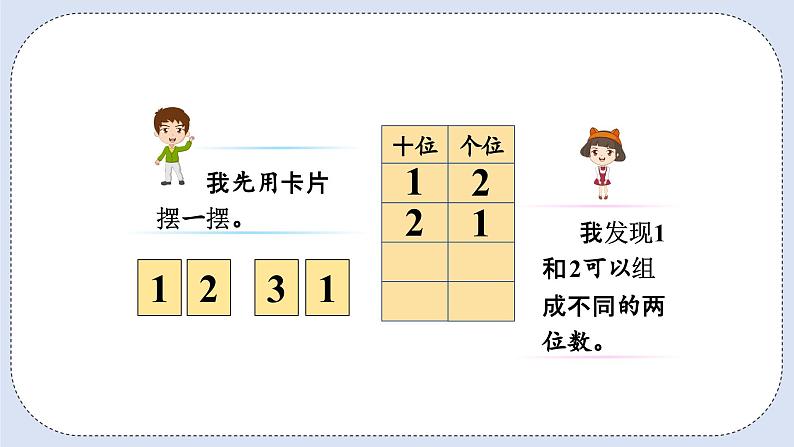 人教版数学二年级上册 8.1 简单的排列问题 课件04