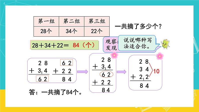 人教版数学二年级上册 2.7《连加、连减》课件+教案06