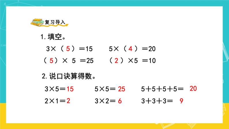 人教版数学二年级上册 4.5《4的乘法口诀》课件+教案02