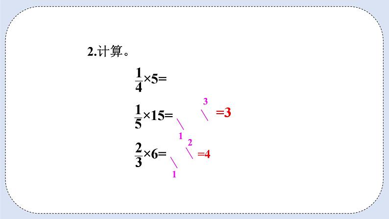 人教版数学六年级上册 1.2 分数乘整数 课件03