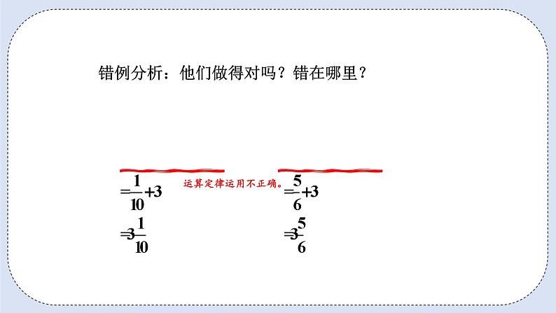 人教版数学六年级上册 1.7 整数乘法运算定律推广到分数 课件07