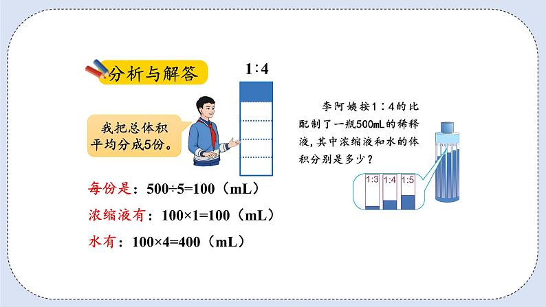 人教版数学六年级上册 4.3 按比分配 课件08