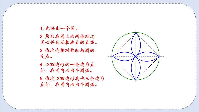 人教版数学六年级上册 5.2 用圆设计图案 课件07