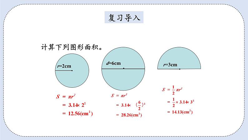 人教版数学六年级上册 5.6 圆环的面积 课件02