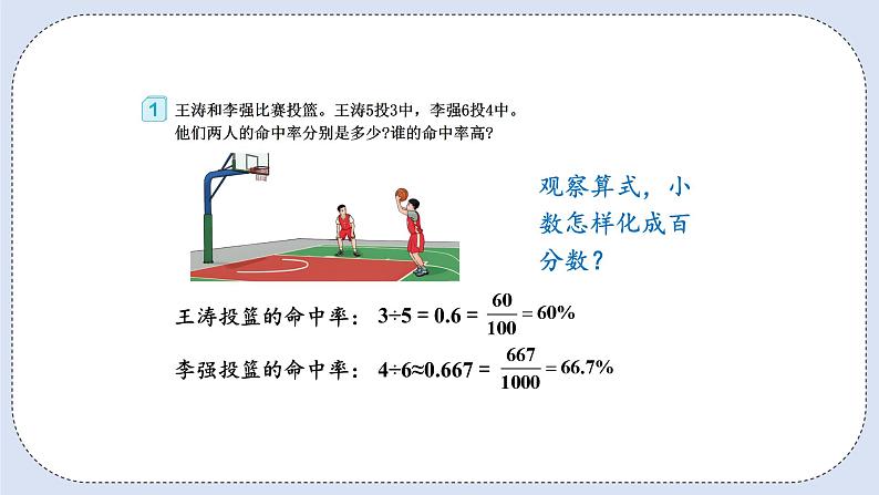 人教版数学六年级上册 6.2 百分数与小数、分数的互化 课件05