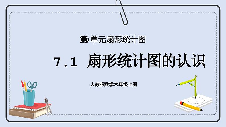 人教版数学六年级上册 7.1 扇形统计图的认识 课件01