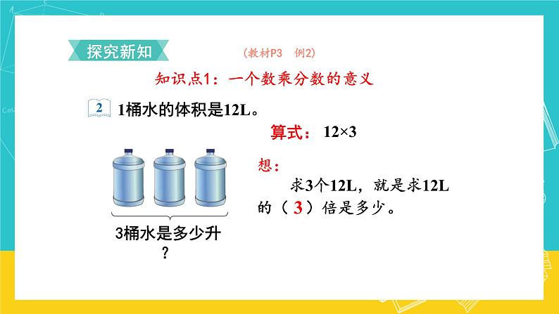 人教版数学六年级上册 1.2《分数乘整数》课件+教案03