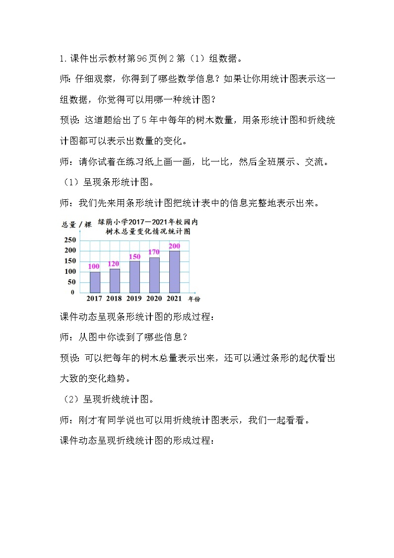 人教版数学六年级上册 7.2《合理选择统计图》课件+教案02