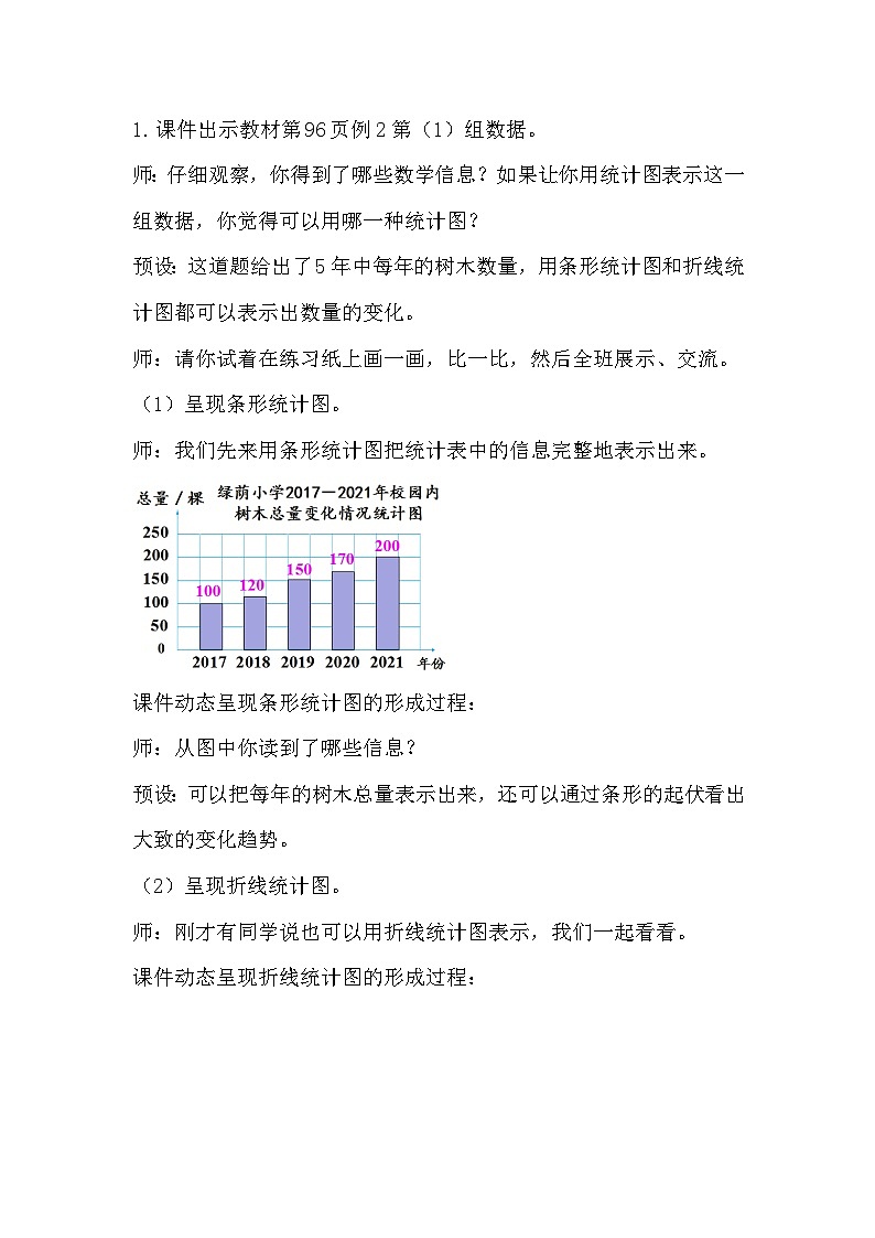 人教版数学六年级上册 7.2《合理选择统计图》课件+教案02
