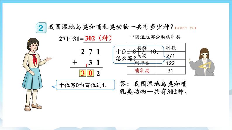 人教版数学三年级上册 4.1 三位数加三位数 课件06