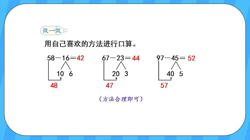 人教版数学三年级上册 2.2《口算两位数减两位数》课件+教案06