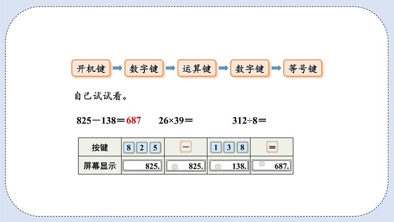 人教版数学四年级上册 1.11 用计算器计算 课件04