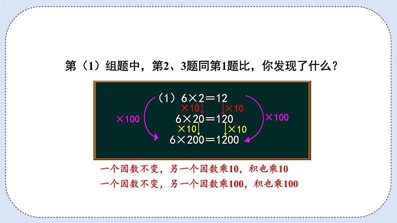 人教版数学四年级上册 4.3 积的变化规律 课件04