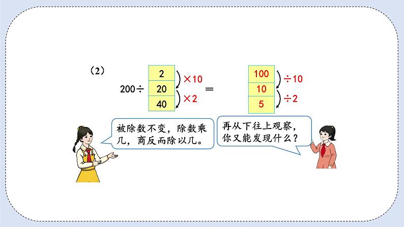 人教版数学四年级上册 6.8 商不变的规律 课件06