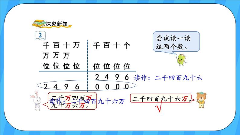 人教版数学四年级上册 1.2《亿以内数的读法》课件+教案03