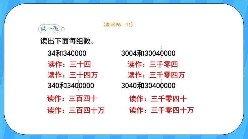 人教版数学四年级上册 1.2《亿以内数的读法》课件+教案06