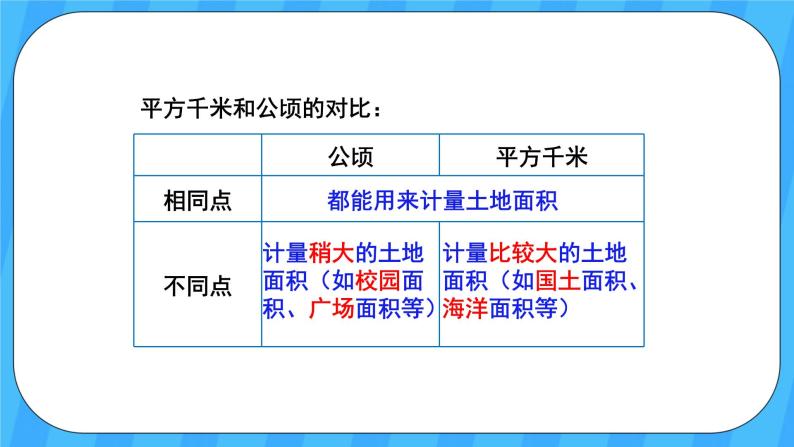 人教版数学四年级上册 2.2《平方千米的认识》课件+教案07