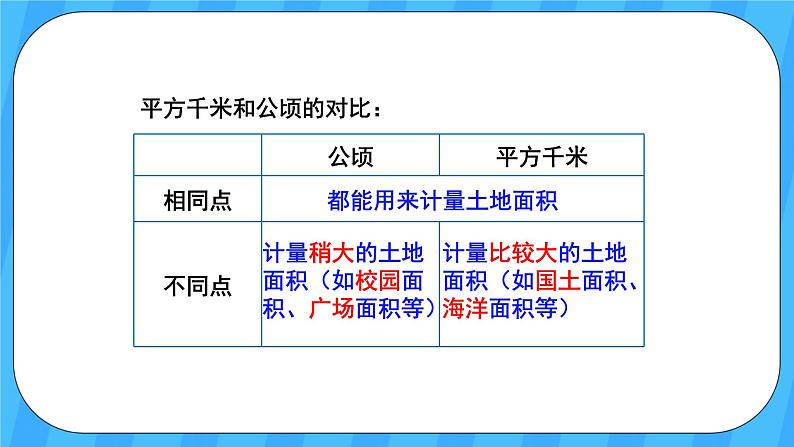 人教版数学四年级上册 2.2《平方千米的认识》课件+教案07