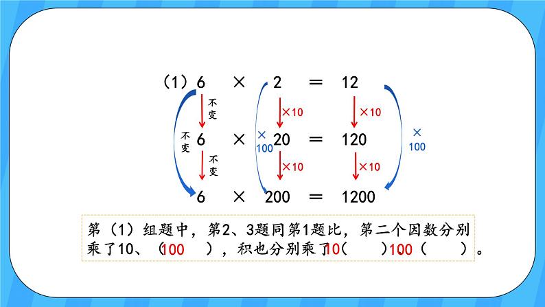 人教版数学四年级上册 4.3《积的变化规律》课件+教案04