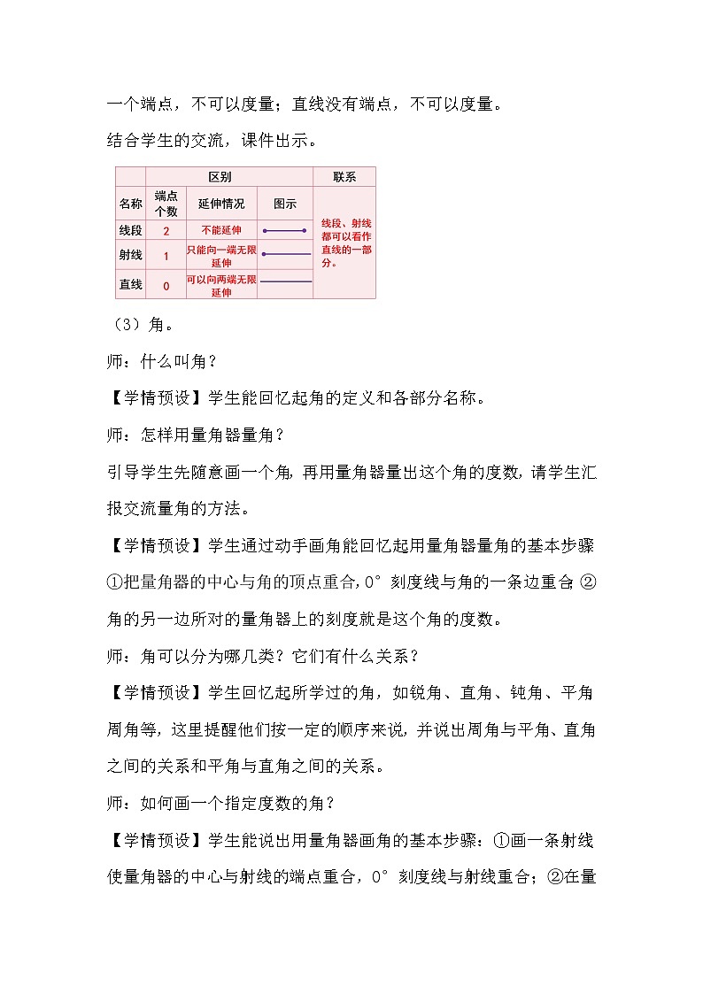 人教版数学四年级上册 9.3《图形与几何》课件+教案03