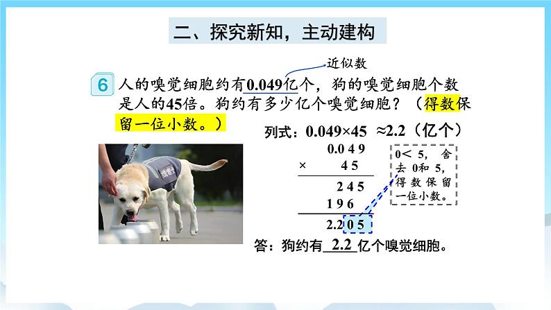 人教版数学五年级上册 1.6 积的近似数 课件03