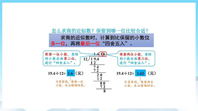 人教版数学五年级上册 3.5 商的近似数 课件06