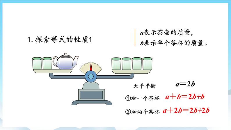 人教版数学五年级上册 5.6 等式的性质 课件05