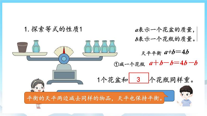 人教版数学五年级上册 5.6 等式的性质 课件07