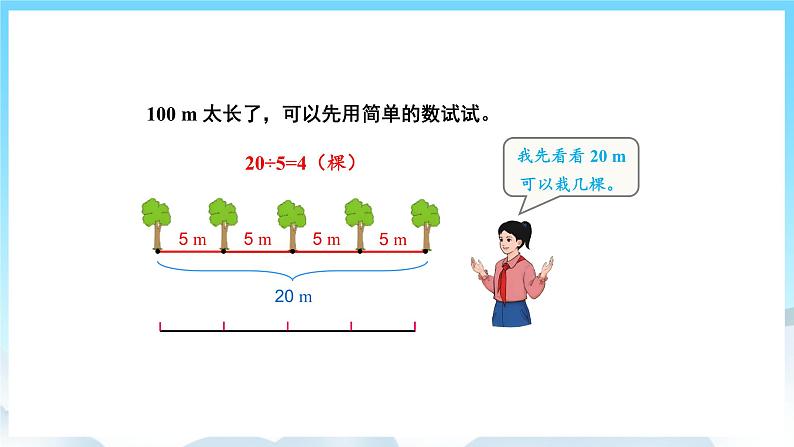 人教版数学五年级上册 7.1 植树问题 课件07