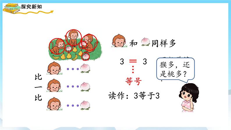 人教版数学一年级上册 3.2 比大小 课件+教案03